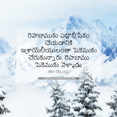 Picture 07 - 2 దినవృత్తాంతాలు 10:1 TELIRV - రెహబాముకు - Bible Verse Picture