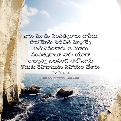 Picture 07 - 2 దినవృత్తాంతాలు 11:17 TELIRV - వారు మూడు - Bible Verse Picture