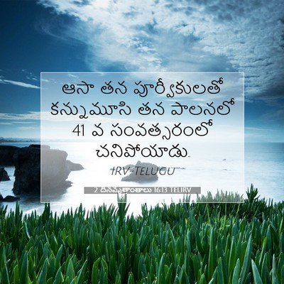 Picture 07 - 2 దినవృత్తాంతాలు 16:13 TELIRV - ఆసా తన - Bible Verse Picture