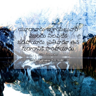 Picture 07 - 2 దినవృత్తాంతాలు 25:22 TELIRV - యూదావారు - Bible Verse Picture