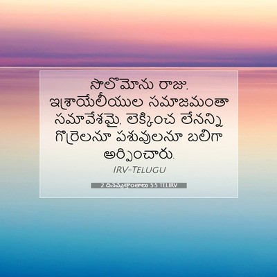 Picture 07 - 2 దినవృత్తాంతాలు 5:5 TELIRV - సొలొమోను రాజు, - Bible Verse Picture