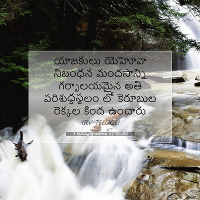 Picture 07 - 2 దినవృత్తాంతాలు 5:7 TELIRV - యాజకులు యెహోవా - Bible Verse Picture