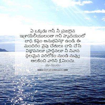 Picture 07 - 2 దినవృత్తాంతాలు 6:29 TELIRV - ఏ ఒక్కడు గానీ, నీ - Bible Verse Picture