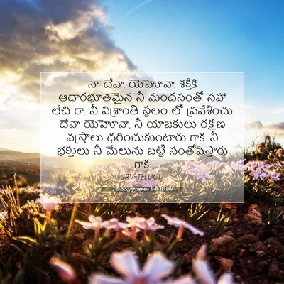 Picture 07 - 2 దినవృత్తాంతాలు 6:41 TELIRV - నా దేవా, యెహోవా, - Bible Verse Picture