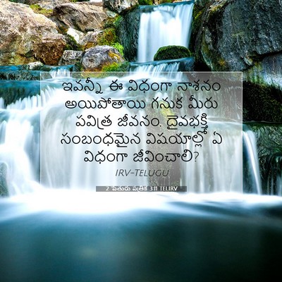 Picture 07 - 2 పేతురు పత్రిక 3:11 TELIRV - ఇవన్నీ ఈ విధంగా - Bible Verse Picture