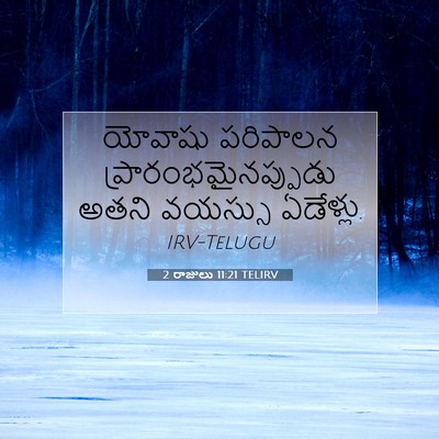 Picture 07 - 2 రాజులు 11:21 TELIRV - యోవాషు పరిపాలన - Bible Verse Picture