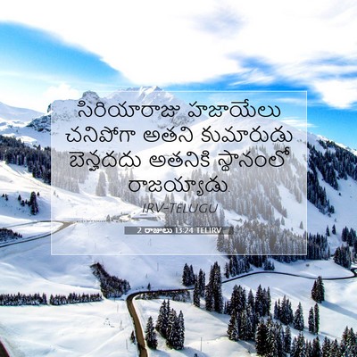 Picture 07 - 2 రాజులు 13:24 TELIRV - సిరియారాజు - Bible Verse Picture