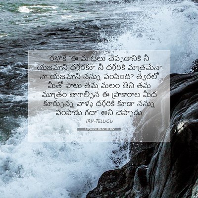 Picture 07 - 2 రాజులు 18:27 TELIRV - రబ్షాకే “ఈ మాటలు - Bible Verse Picture