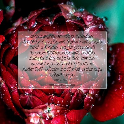 Picture 07 - 2 రాజులు 2:11 TELIRV - వారు మాట్లాడుతూ - Bible Verse Picture