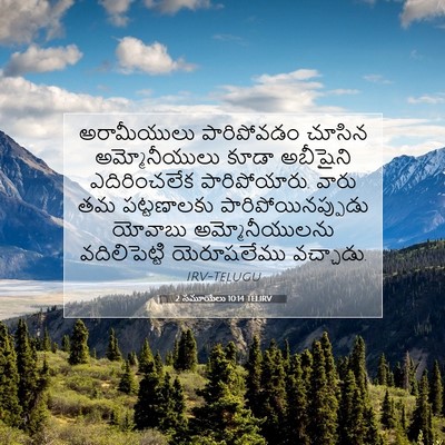 Picture 07 - 2 సమూయేలు 10:14 TELIRV - అరామీయులు - Bible Verse Picture