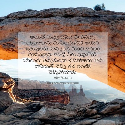 Picture 07 - 2 సమూయేలు 12:15 TELIRV - అయితే నువ్వు - Bible Verse Picture