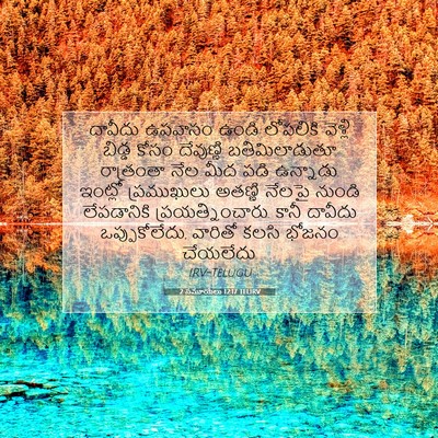 Picture 07 - 2 సమూయేలు 12:17 TELIRV - దావీదు ఉపవాసం - Bible Verse Picture