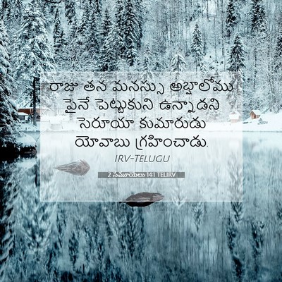 Picture 07 - 2 సమూయేలు 14:1 TELIRV - రాజు తన మనస్సు - Bible Verse Picture