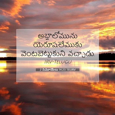 Picture 07 - 2 సమూయేలు 14:23 TELIRV - అబ్షాలోమును - Bible Verse Picture