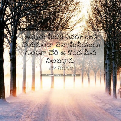 Picture 07 - 2 సమూయేలు 2:25 TELIRV - అబ్నేరు మీదికి - Bible Verse Picture