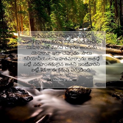 Picture 07 - 2 సమూయేలు 21:1 TELIRV - దావీదు - Bible Verse Picture