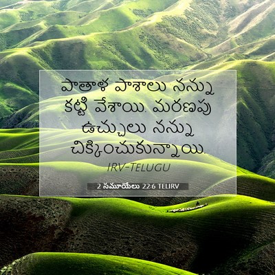 Picture 07 - 2 సమూయేలు 22:6 TELIRV - పాతాళ పాశాలు - Bible Verse Picture