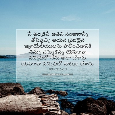 Picture 07 - 2 సమూయేలు 6:21 TELIRV - “నీ తండ్రినీ, అతని - Bible Verse Picture