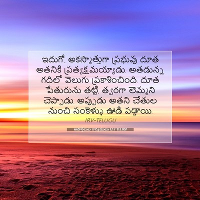 Picture 07 - అపొస్తలుల కార్యములు 12:7 TELIRV - ఇదుగో, - Bible Verse Picture