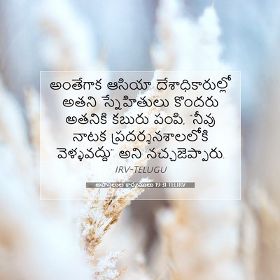 Picture 07 - అపొస్తలుల కార్యములు 19:31 TELIRV - అంతేగాక ఆసియా - Bible Verse Picture