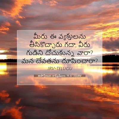 Picture 07 - అపొస్తలుల కార్యములు 19:37 TELIRV - మీరు ఈ వ్యక్తులను - Bible Verse Picture