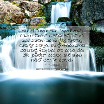 Picture 07 - అపొస్తలుల కార్యములు 19:9 TELIRV - అయితే కొందరు తమ - Bible Verse Picture