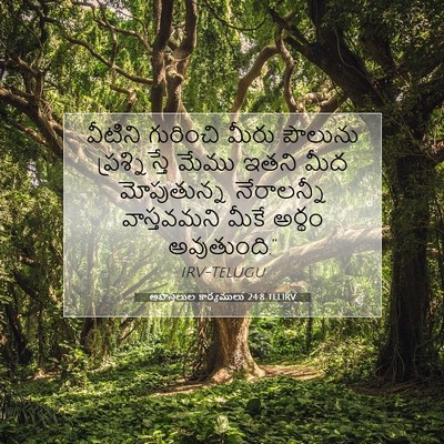 Picture 07 - అపొస్తలుల కార్యములు 24:8 TELIRV - వీటిని గురించి - Bible Verse Picture