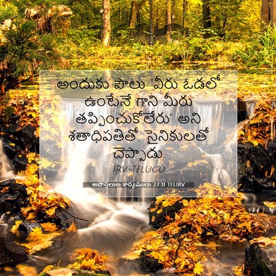 Picture 07 - అపొస్తలుల కార్యములు 27:31 TELIRV - అందుకు పౌలు “వీరు - Bible Verse Picture