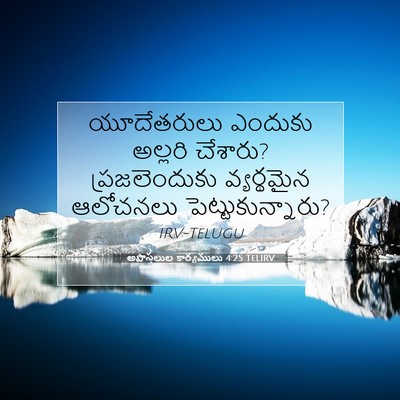 Picture 07 - అపొస్తలుల కార్యములు 4:25 TELIRV - యూదేతరులు ఎందుకు - Bible Verse Picture