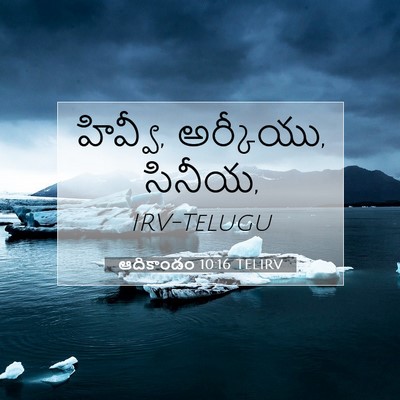 Picture 07 - ఆదికాండం 10:16 TELIRV - హివ్వీ, అర్కీయు, - Bible Verse Picture