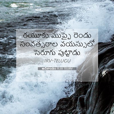 Picture 07 - ఆదికాండం 11:20 TELIRV - రయూకు ముప్ఫై - Bible Verse Picture