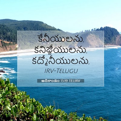 Picture 07 - ఆదికాండం 15:19 TELIRV - కేనీయులను, - Bible Verse Picture