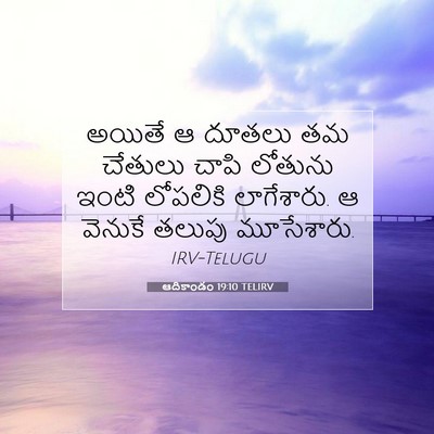 Picture 07 - ఆదికాండం 19:10 TELIRV - అయితే ఆ దూతలు తమ - Bible Verse Picture