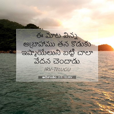 Picture 07 - ఆదికాండం 21:11 TELIRV - ఈ మాట విన్న - Bible Verse Picture