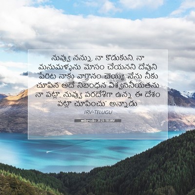Picture 07 - ఆదికాండం 21:23 TELIRV - నువ్వు నన్ను, నా - Bible Verse Picture