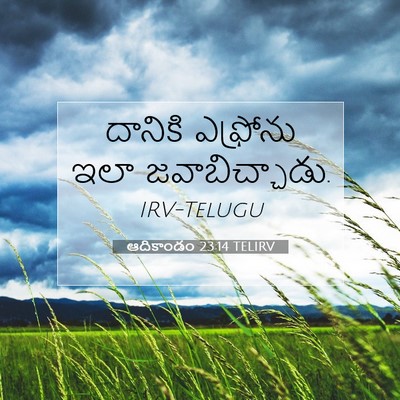 Picture 07 - ఆదికాండం 23:14 TELIRV - దానికి ఎఫ్రోను - Bible Verse Picture