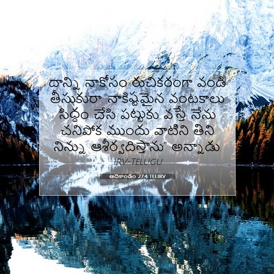 Picture 07 - ఆదికాండం 27:4 TELIRV - దాన్ని నాకోసం - Bible Verse Picture