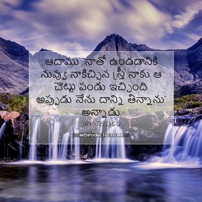 Picture 07 - ఆదికాండం 3:12 TELIRV - ఆదాము “నాతో - Bible Verse Picture