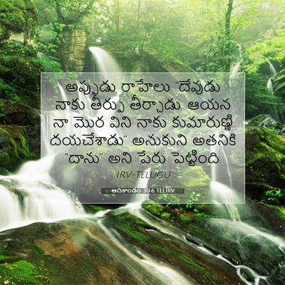 Picture 07 - ఆదికాండం 30:6 TELIRV - అప్పుడు రాహేలు - Bible Verse Picture