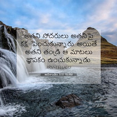 Picture 07 - ఆదికాండం 37:11 TELIRV - అతని సోదరులు - Bible Verse Picture