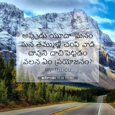 Picture 07 - ఆదికాండం 37:26 TELIRV - అప్పుడు యూదా “మనం - Bible Verse Picture