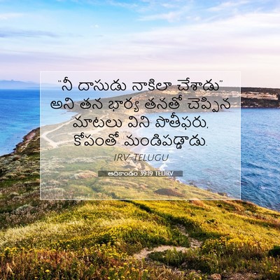 Picture 07 - ఆదికాండం 39:19 TELIRV - “నీ దాసుడు నాకిలా - Bible Verse Picture