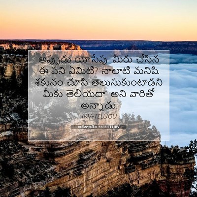 Picture 07 - ఆదికాండం 44:15 TELIRV - అప్పుడు యోసేపు - Bible Verse Picture