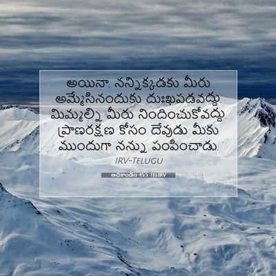 Picture 07 - ఆదికాండం 45:5 TELIRV - అయినా, - Bible Verse Picture