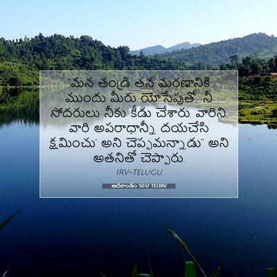 Picture 07 - ఆదికాండం 50:17 TELIRV - “మన తండ్రి తన - Bible Verse Picture