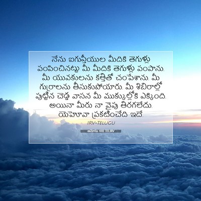 Picture 07 - ఆమోసు 4:10 TELIRV - నేను ఐగుప్తీయుల - Bible Verse Picture