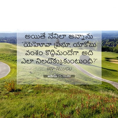Picture 07 - ఆమోసు 7:5 TELIRV - అయితే నేనిలా - Bible Verse Picture