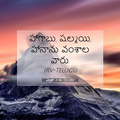 Picture 07 - ఎజ్రా 2:46 TELIRV - హాగాబు, షల్మయి, - Bible Verse Picture