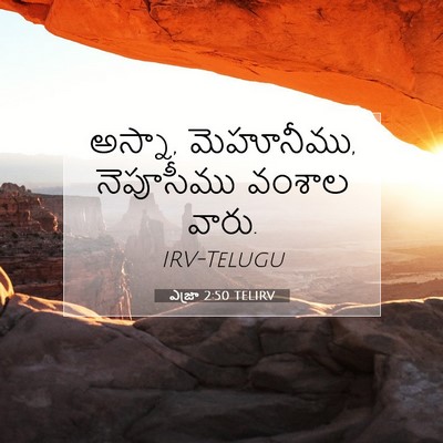 Picture 07 - ఎజ్రా 2:50 TELIRV - అస్నా, మెహూనీము, - Bible Verse Picture