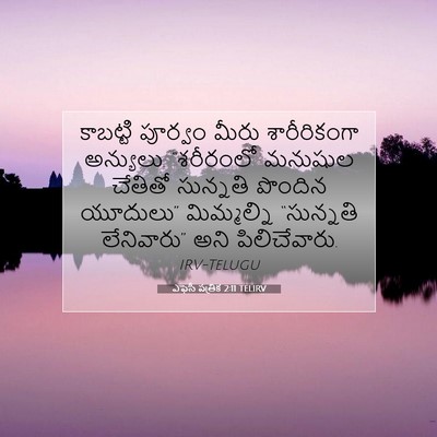 Picture 07 - ఎఫెసీ పత్రిక 2:11 TELIRV - కాబట్టి పూర్వం - Bible Verse Picture